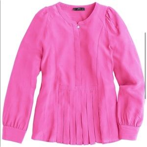 J.Crew 100% silk Barbie blouse 👚🎀💅